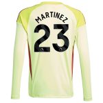 aston villa away goalkeeper shirt 2025-26 – kids with martinez 23 printing Collection | Official Aston Villa Shirts