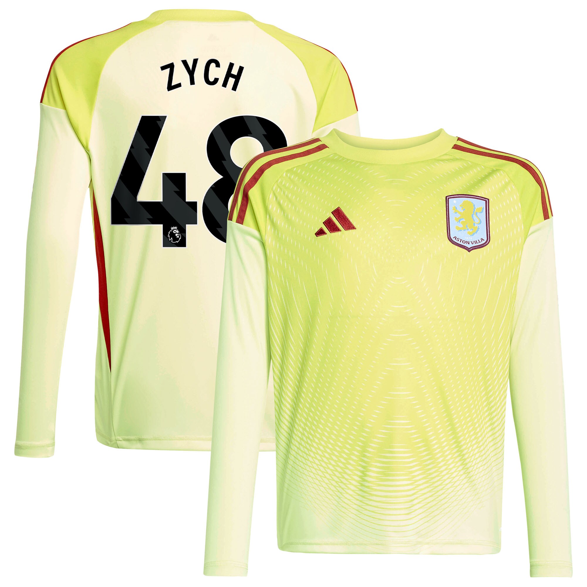 aston villa away goalkeeper shirt 2025-26 – kids with zych 48 printing Collection | Official Aston Villa Shirts