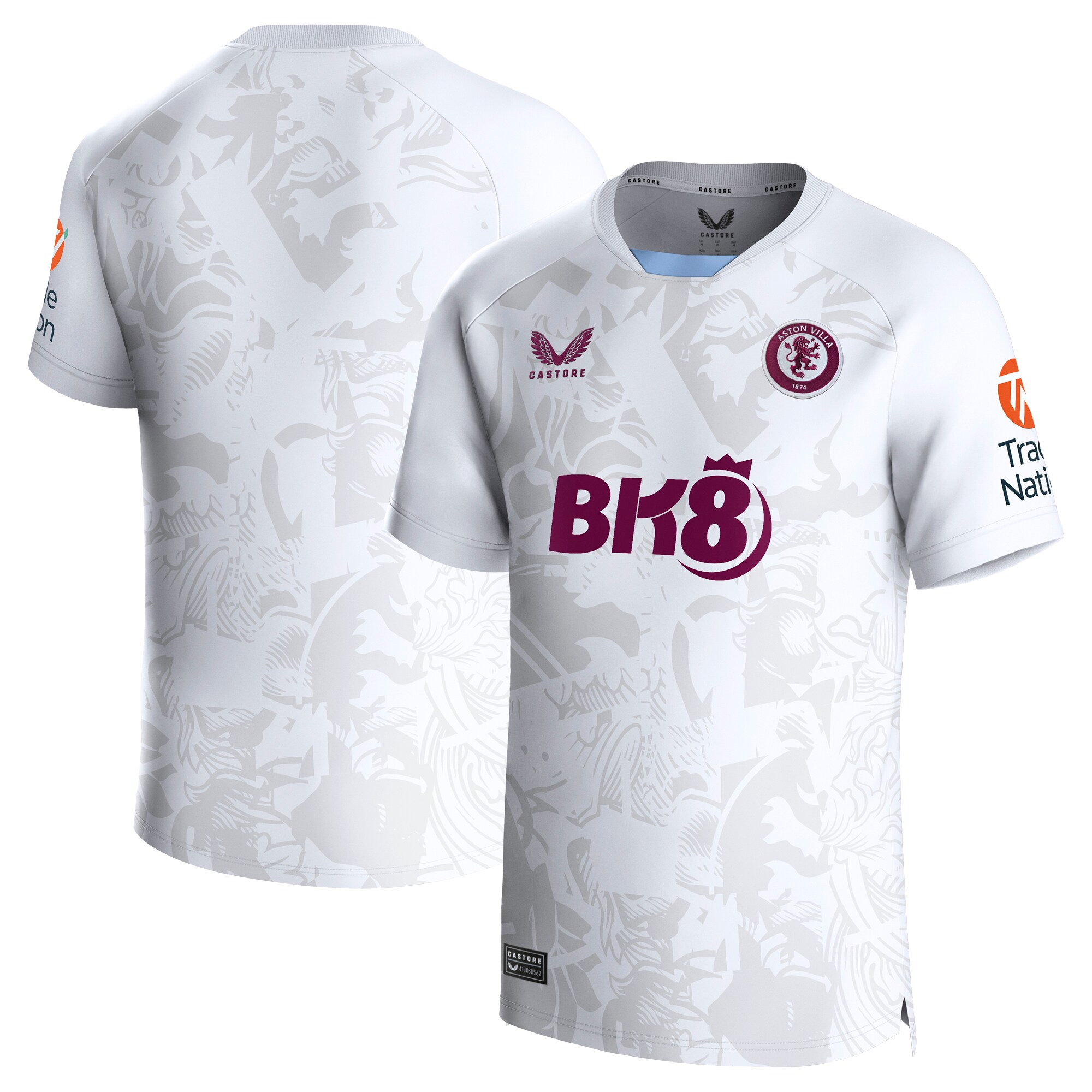 aston villa castore away shirt 2023-24 with custom printing Collection | Official Aston Villa Shirts