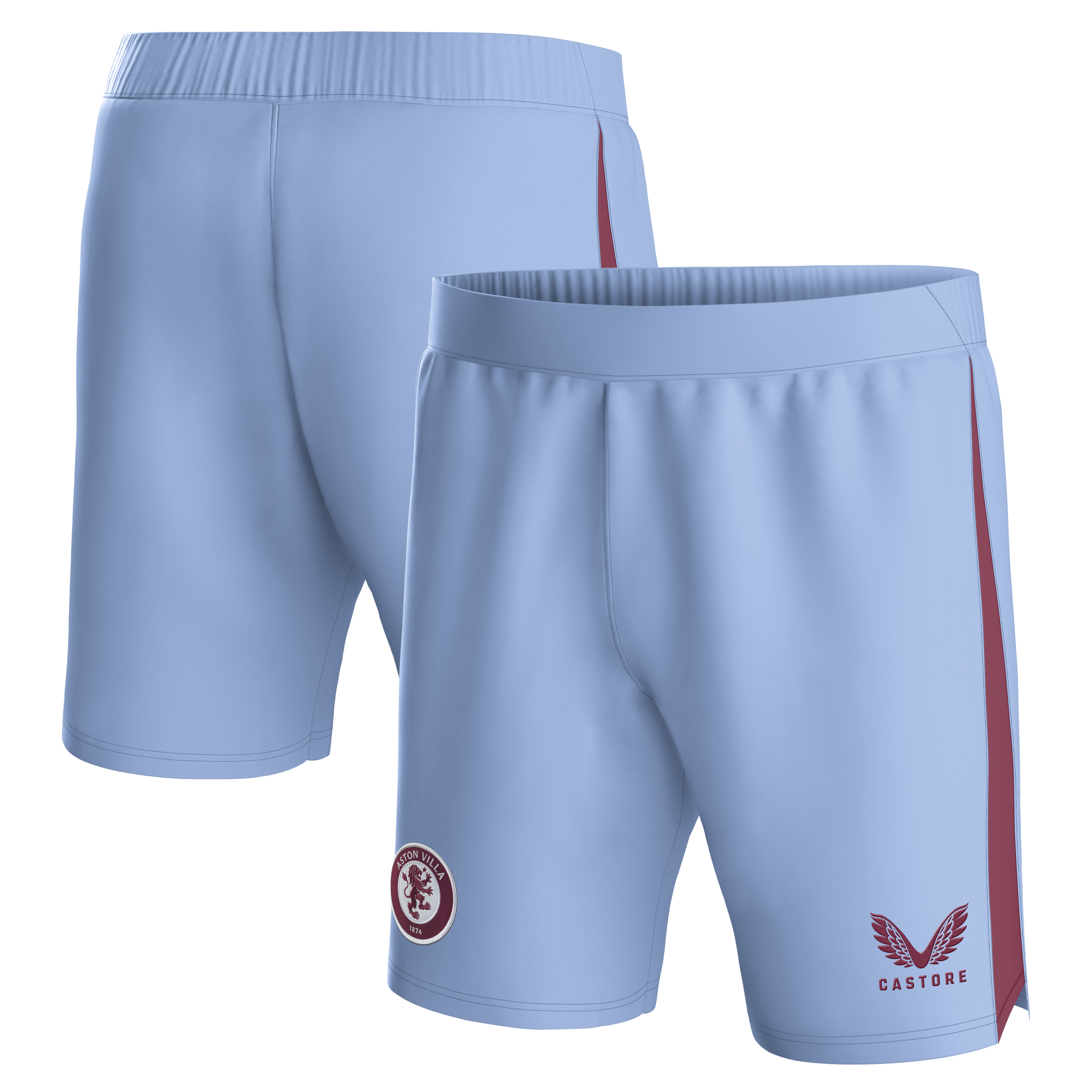 aston villa castore away shorts 2023-24 – kids with custom printing Collection | Official Aston Villa Shirts