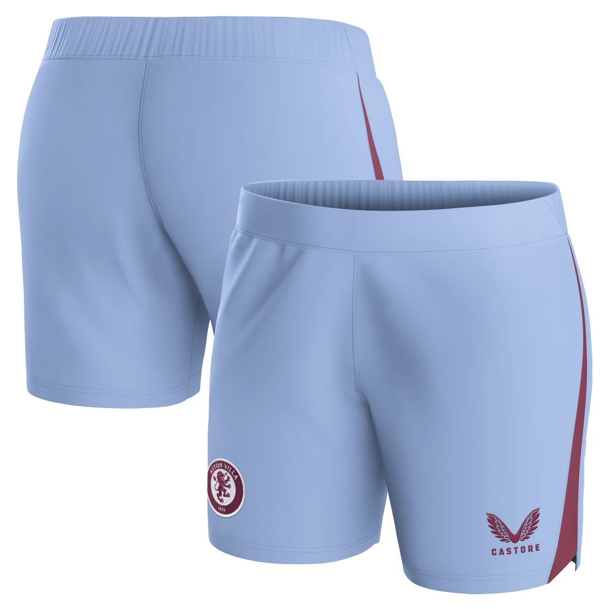 aston villa castore away shorts 2023-24 – womens with custom printing Collection | Official Aston Villa Shirts