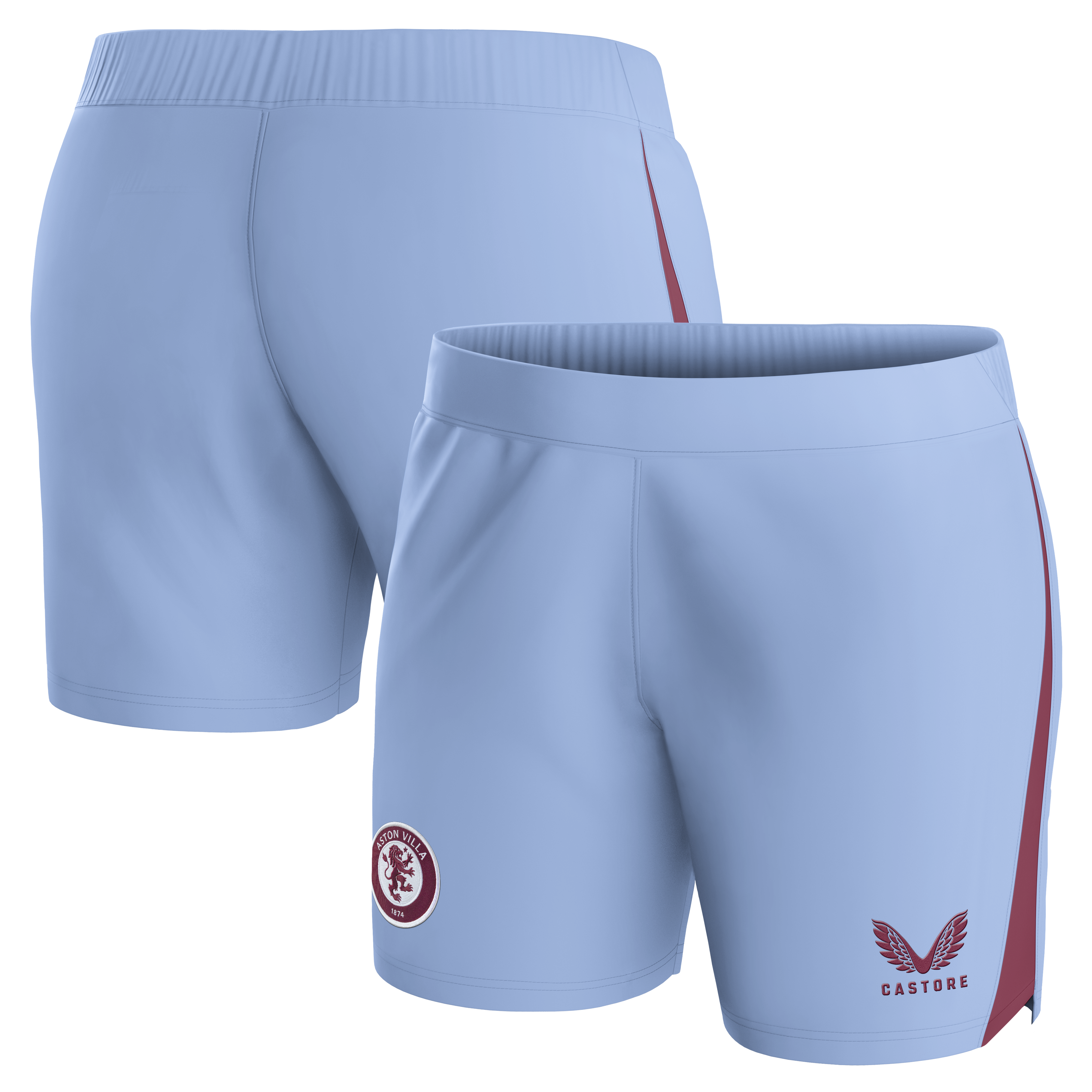 aston villa castore away shorts 2023-24 – womens with custom printing Collection | Official Aston Villa Shirts