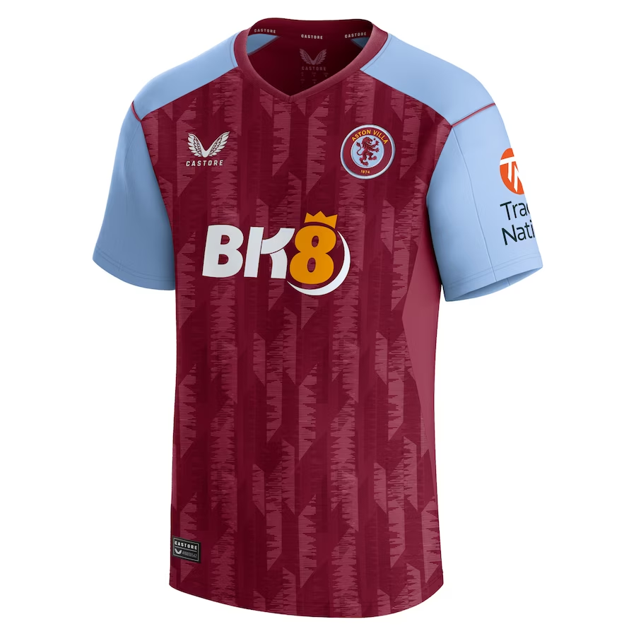 aston villa castore home shirt 2023-24 with custom printing Collection | Official Aston Villa Shirts