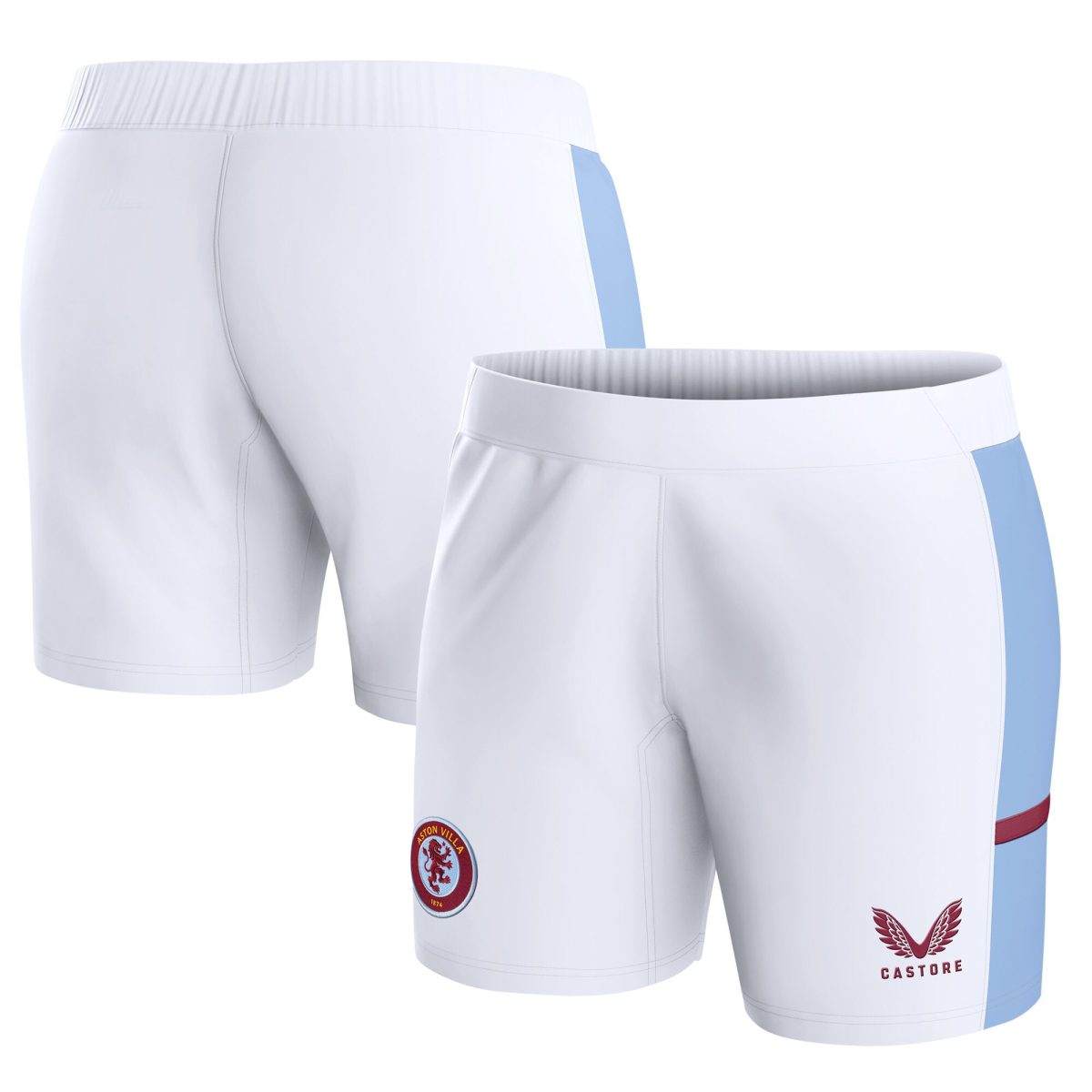 aston villa castore home shorts 2023-24 – womens with custom printing Collection | Official Aston Villa Shirts