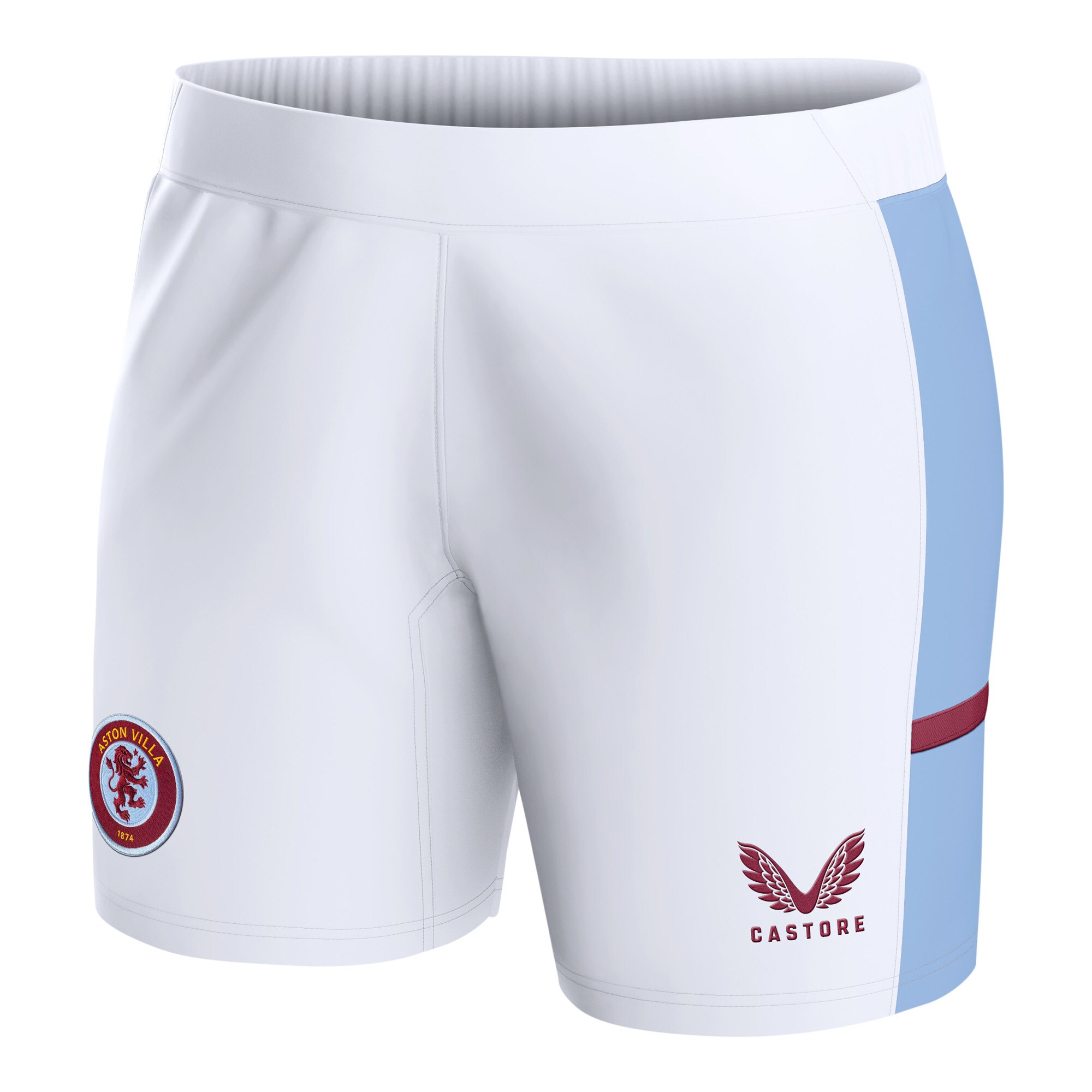aston villa castore home shorts 2023-24 – womens with custom printing Collection | Official Aston Villa Shirts