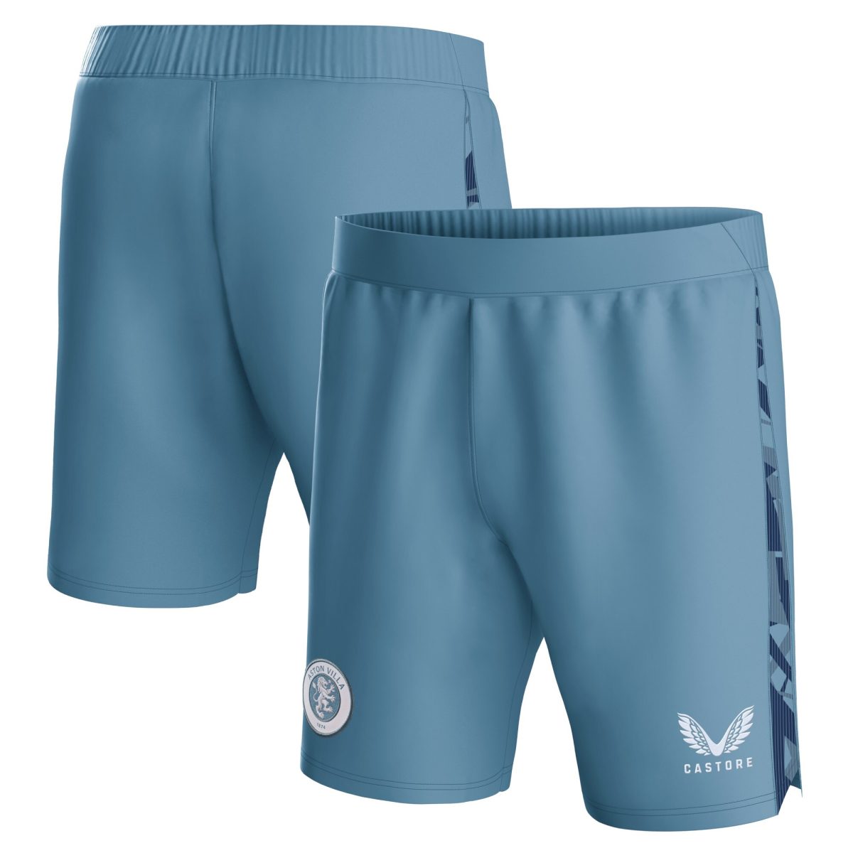 aston villa castore third shorts 2023-24 – kids with custom printing Collection | Official Aston Villa Shirts