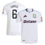 aston villa wsl adidas away authentic shirt 2024-25 with corsie 6 printing Collection | Official Aston Villa Shirts