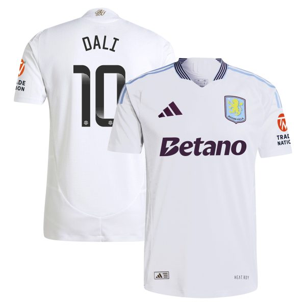 aston villa wsl adidas away authentic shirt 2024-25 with dali 10 printing Collection | Official Aston Villa Shirts
