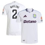 aston villa wsl adidas away authentic shirt 2024-25 with mayling 2 printing Collection | Official Aston Villa Shirts
