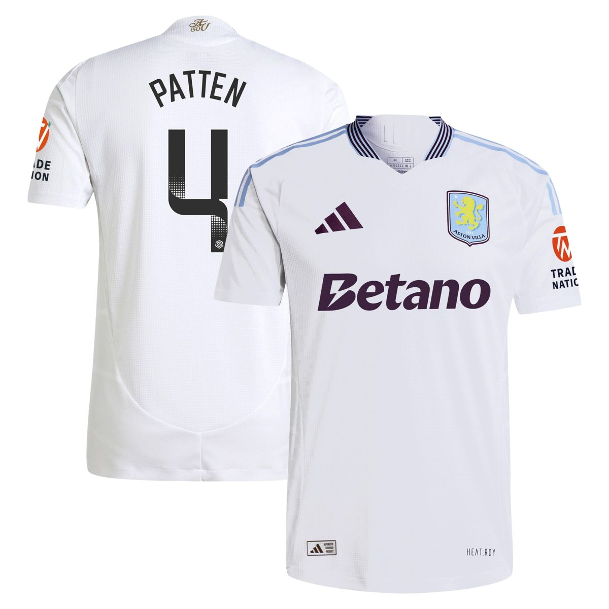 aston villa wsl adidas away authentic shirt 2024-25 with patten 4 printing Collection | Official Aston Villa Shirts