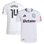 aston villa wsl adidas away authentic shirt 2024-25 with turner 14 printing Collection | Official Aston Villa Shirts