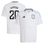 aston villa wsl adidas away shirt 2024-25 – kids with hanson 20 printing Collection | Official Aston Villa Shirts