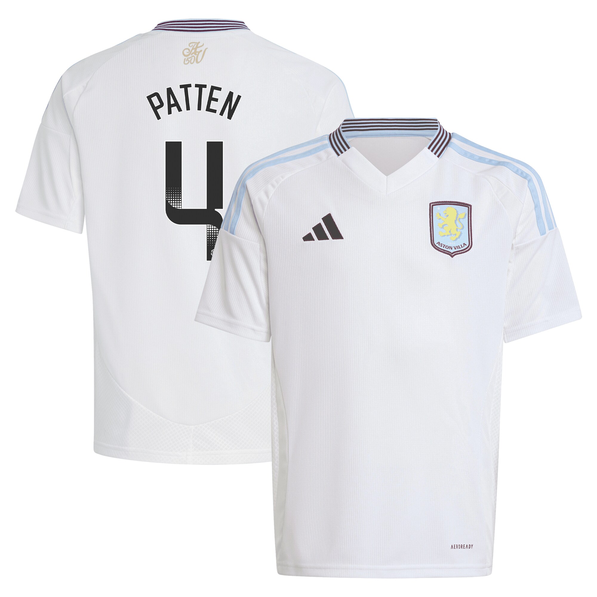 aston villa wsl adidas away shirt 2024-25 – kids with patten 4 printing Collection | Official Aston Villa Shirts