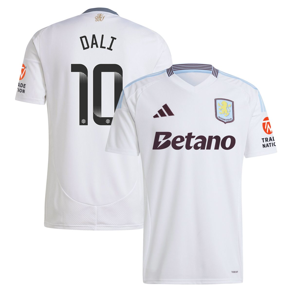 aston villa wsl adidas away shirt 2024-25 with dali 10 printing Collection | Official Aston Villa Shirts