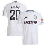 aston villa wsl adidas away shirt 2024-25 with hanson 20 printing Collection | Official Aston Villa Shirts