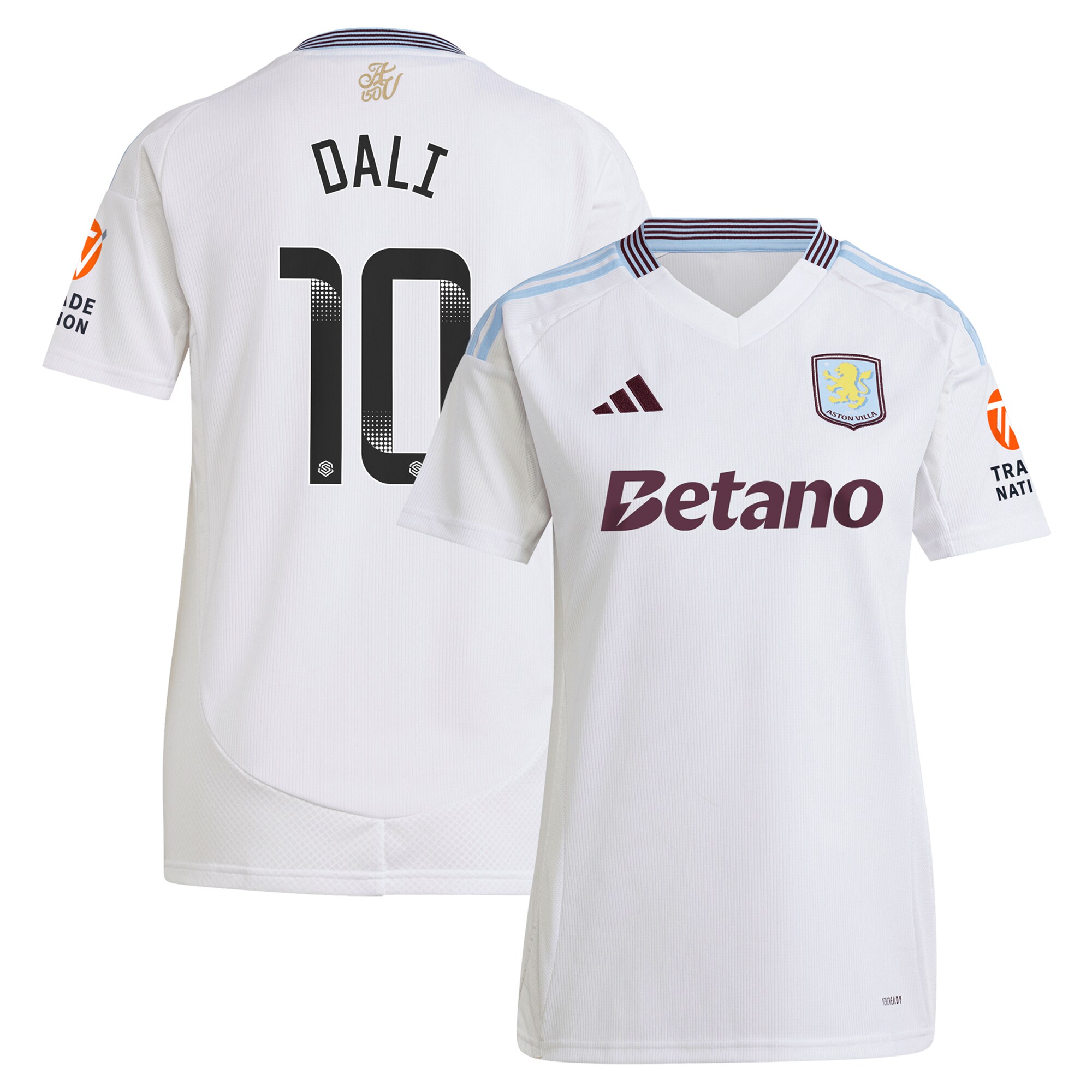 aston villa wsl adidas away shirt 2024-25 – womens with dali 10 printing Collection | Official Aston Villa Shirts