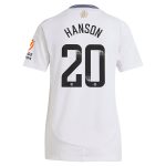aston villa wsl adidas away shirt 2024-25 – womens with hanson 20 printing Collection | Official Aston Villa Shirts
