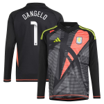 aston villa wsl adidas goalkeeper shirt 2024-25 – long sleeve – kids with d8217angelo 1 printing Collection | Official Aston Villa Shirts