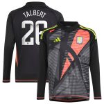 aston villa wsl adidas goalkeeper shirt 2024-25 – long sleeve – kids with talbert 26 printing Collection | Official Aston Villa Shirts