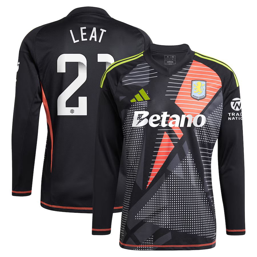 aston villa wsl adidas goalkeeper shirt 2024-25 – long sleeve with leat 21 printing – 202030947 Collection | Official Aston Villa Shirts