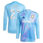 aston villa wsl adidas goalkeeper shirt 2024-25 – long sleeve with leat 21 printing – 202030996 Collection | Official Aston Villa Shirts