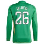 aston villa wsl adidas goalkeeper shirt 2024-25 – long sleeve with talbert 26 printing 202849399 Collection | Official Aston Villa Shirts