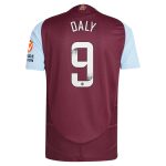 aston villa wsl adidas home authentic shirt 2024-25 with daly 9 printing Collection | Official Aston Villa Shirts