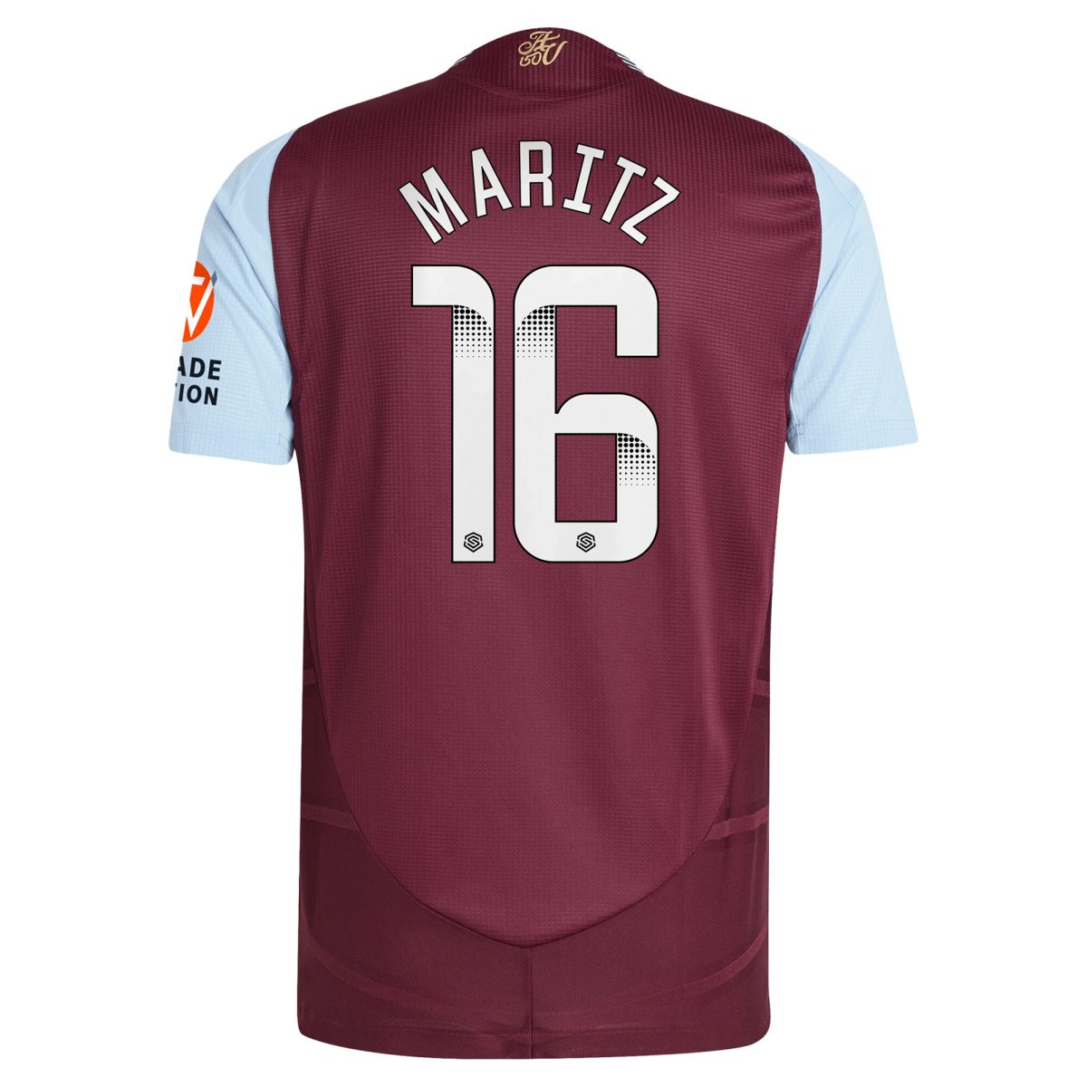 aston villa wsl adidas home authentic shirt 2024-25 with maritz 26 printing Collection | Official Aston Villa Shirts