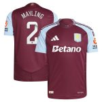 aston villa wsl adidas home authentic shirt 2024-25 with mayling 2 printing Collection | Official Aston Villa Shirts