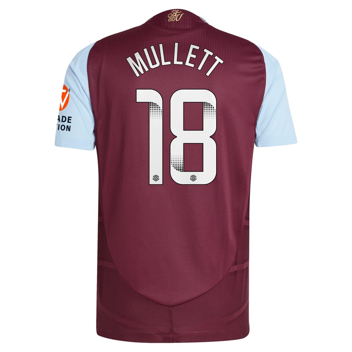 aston villa wsl adidas home authentic shirt 2024-25 with mullett 18 printing Collection | Official Aston Villa Shirts