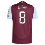 aston villa wsl adidas home authentic shirt 2024-25 with nobbs 8 printing Collection | Official Aston Villa Shirts