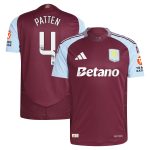 aston villa wsl adidas home authentic shirt 2024-25 with patten 4 printing Collection | Official Aston Villa Shirts