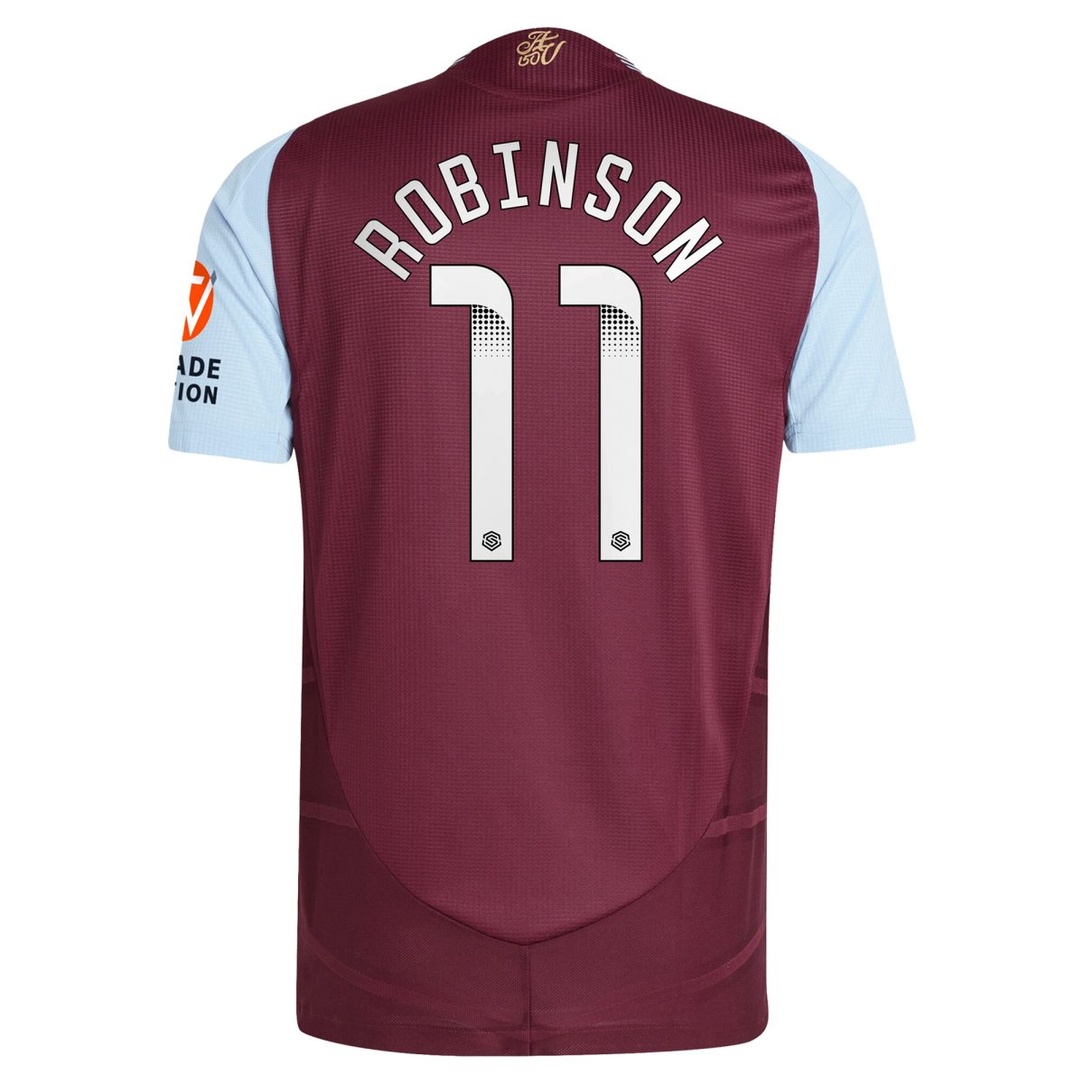 aston villa wsl adidas home authentic shirt 2024-25 with robinson 11 printing Collection | Official Aston Villa Shirts
