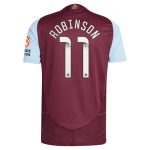 aston villa wsl adidas home authentic shirt 2024-25 with robinson 11 printing Collection | Official Aston Villa Shirts