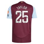 aston villa wsl adidas home authentic shirt 2024-25 with taylor 25 printing Collection | Official Aston Villa Shirts