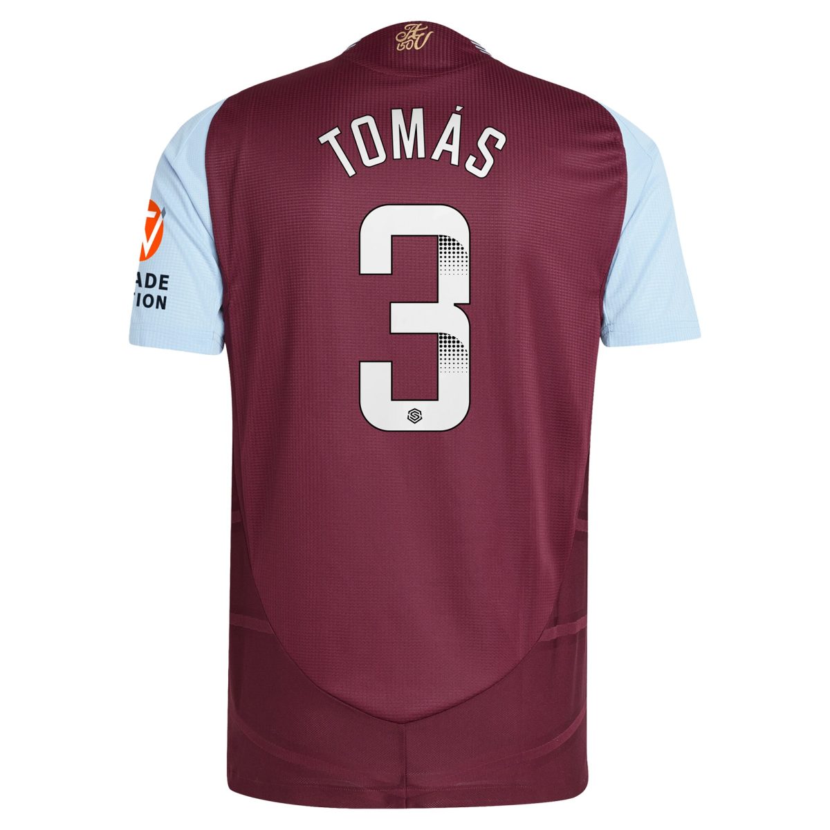 aston villa wsl adidas home authentic shirt 2024-25 with tomás 3 printing Collection | Official Aston Villa Shirts