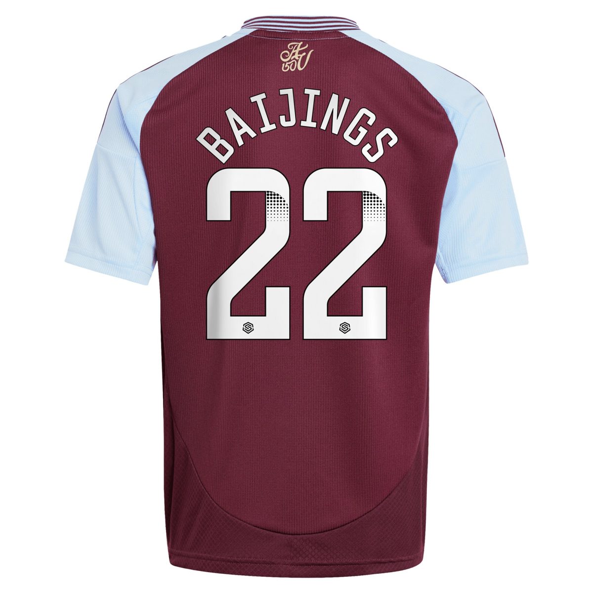 aston villa wsl adidas home shirt 2024-25 – kids with baijings 22 printing Collection | Official Aston Villa Shirts