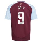 aston villa wsl adidas home shirt 2024-25 – kids with daly 9 printing Collection | Official Aston Villa Shirts