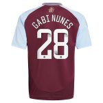aston villa wsl adidas home shirt 2024-25 – kids with gabi nunes 28 printing Collection | Official Aston Villa Shirts