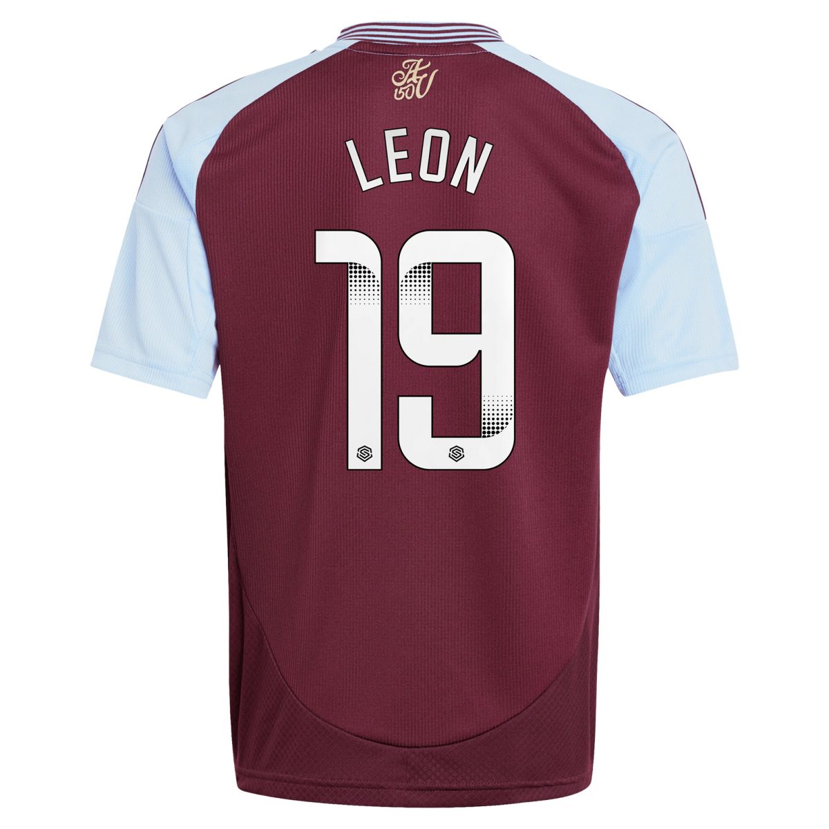 aston villa wsl adidas home shirt 2024-25 – kids with leon 19 printing Collection | Official Aston Villa Shirts