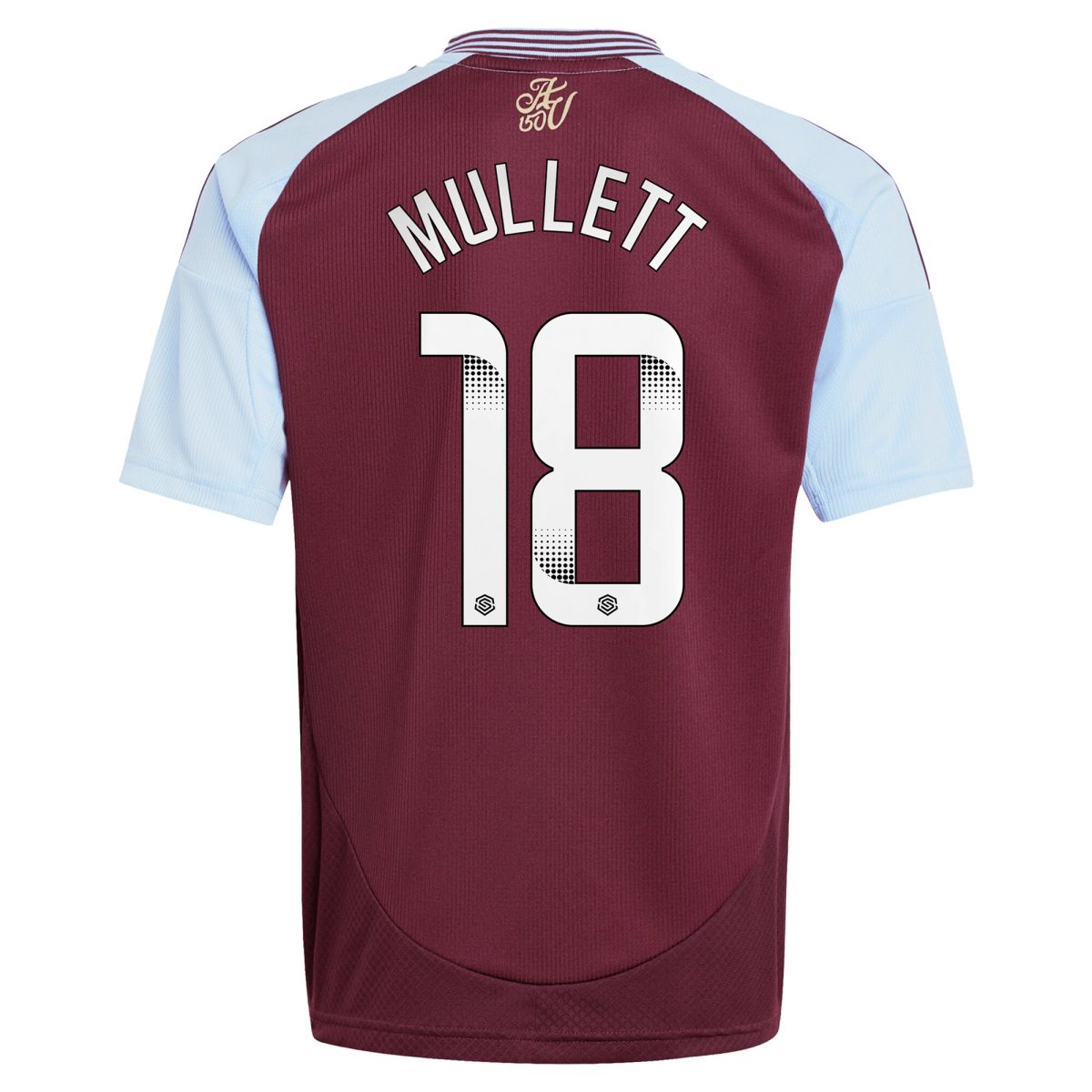 aston villa wsl adidas home shirt 2024-25 – kids with mullett 18 printing Collection | Official Aston Villa Shirts