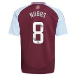 aston villa wsl adidas home shirt 2024-25 – kids with nobbs 8 printing Collection | Official Aston Villa Shirts