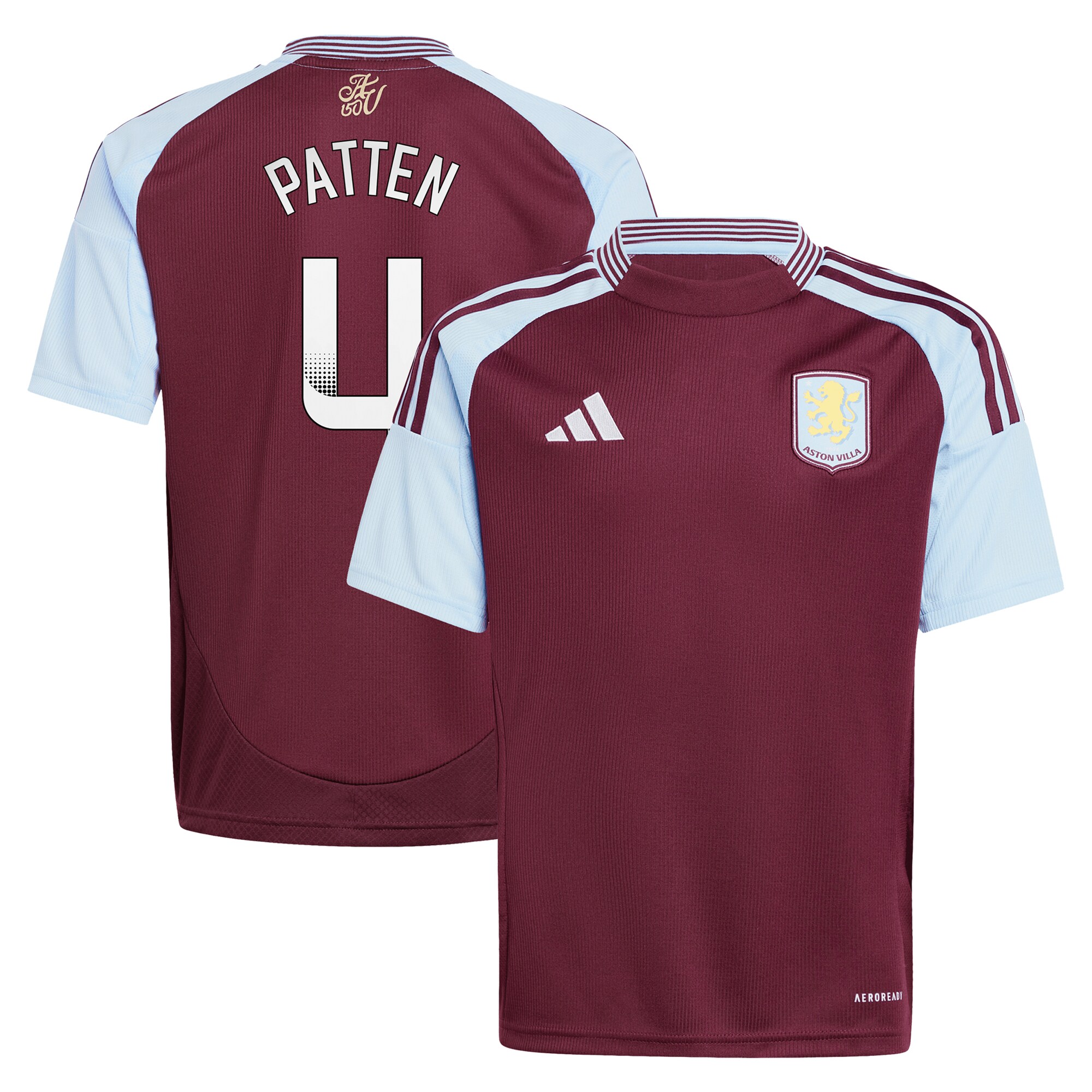 aston villa wsl adidas home shirt 2024-25 – kids with patten 4 printing Collection | Official Aston Villa Shirts