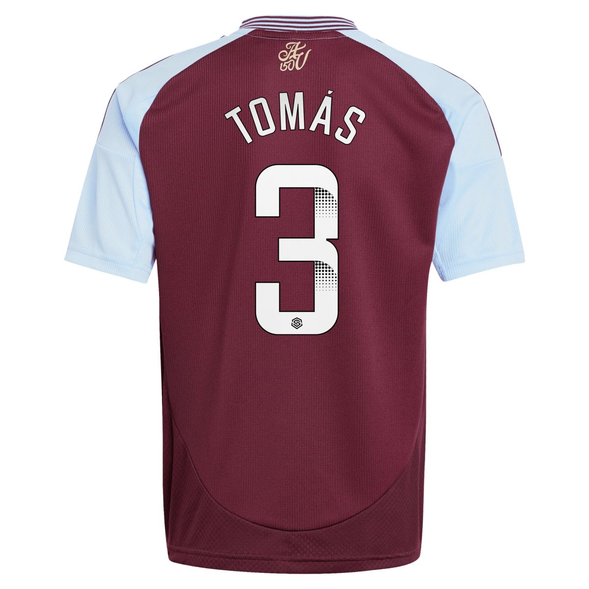 aston villa wsl adidas home shirt 2024-25 – kids with tomás 3 printing Collection | Official Aston Villa Shirts
