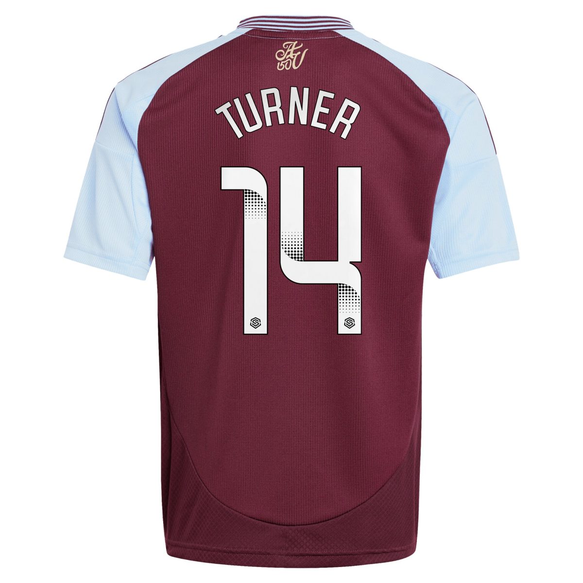aston villa wsl adidas home shirt 2024-25 – kids with turner 14 printing Collection | Official Aston Villa Shirts