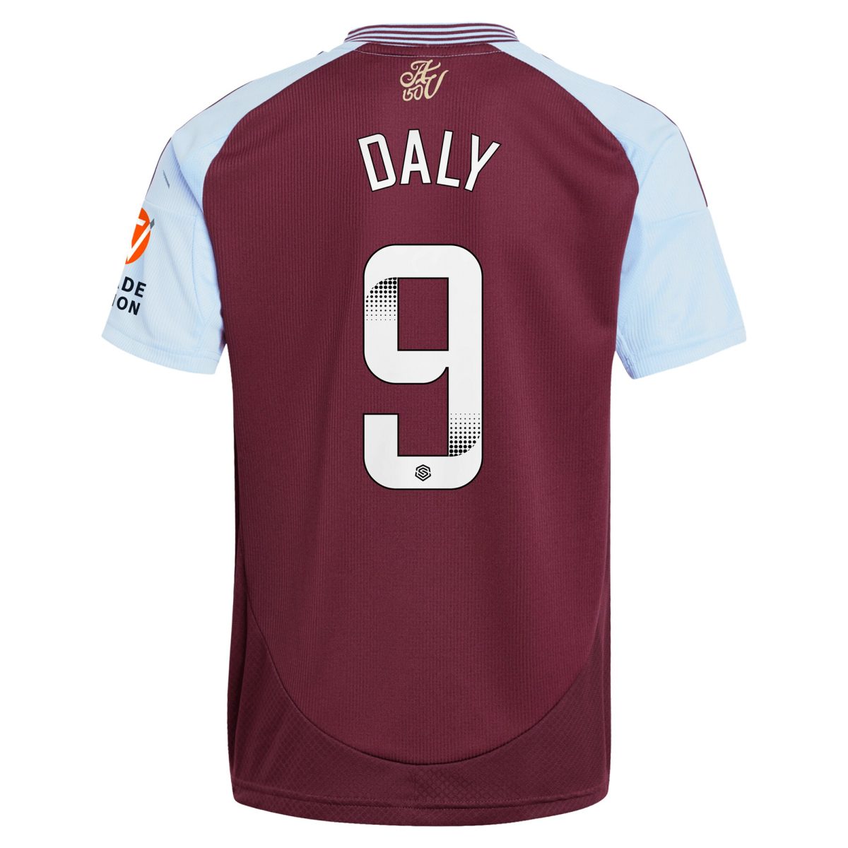 aston villa wsl adidas home shirt 2024-25 with daly 9 printing Collection | Official Aston Villa Shirts