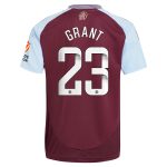 aston villa wsl adidas home shirt 2024-25 with grant 23 printing Collection | Official Aston Villa Shirts