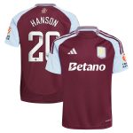 aston villa wsl adidas home shirt 2024-25 with hanson 20 printing Collection | Official Aston Villa Shirts