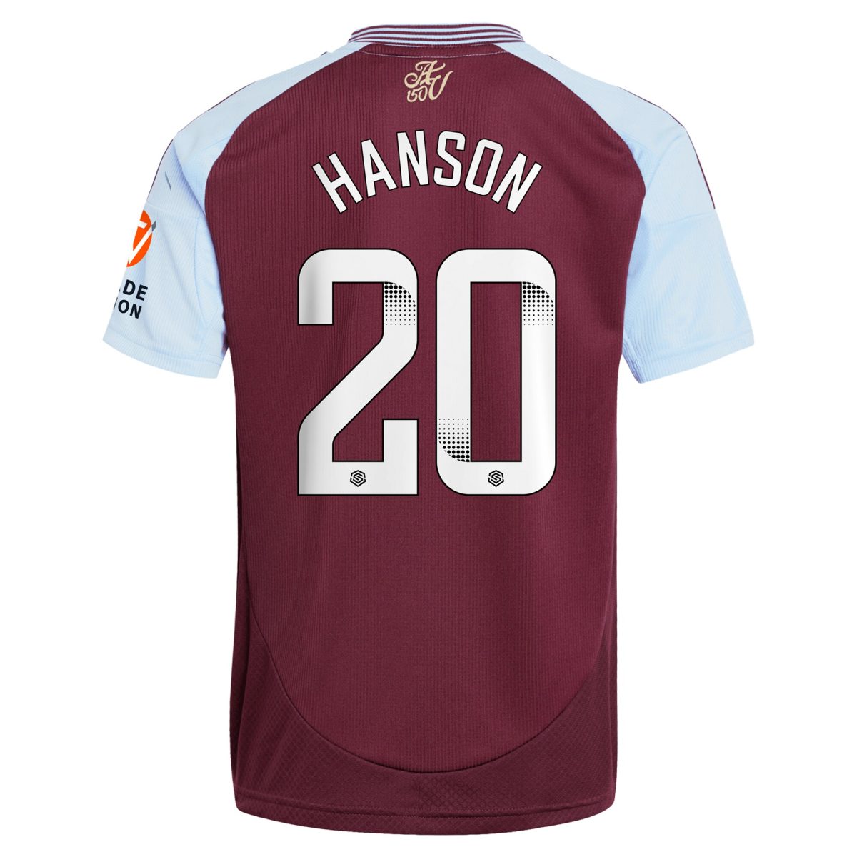 aston villa wsl adidas home shirt 2024-25 with hanson 20 printing Collection | Official Aston Villa Shirts