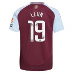 aston villa wsl adidas home shirt 2024-25 with leon 19 printing Collection | Official Aston Villa Shirts